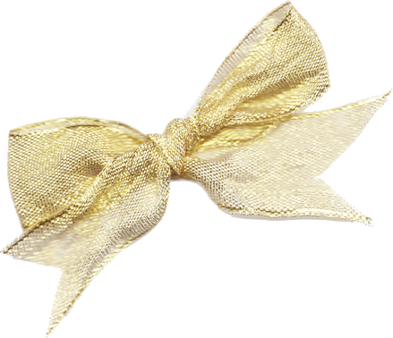 Scrapbook Cutout Gold Ribbon