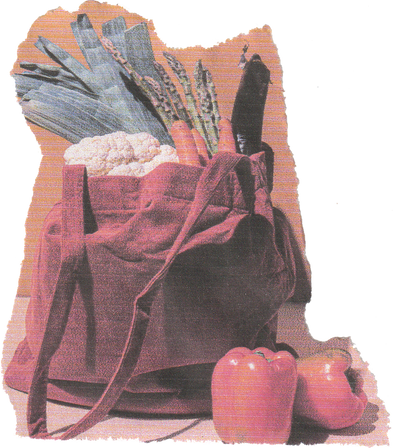 Scanned Cutout Bag of Groceries