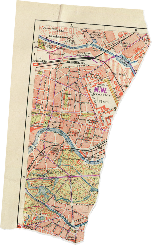 Scanned Weathered Map Scrap