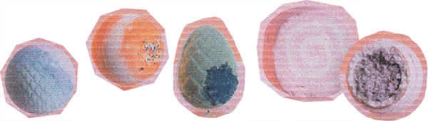 Scanned Cutout Bath Bombs