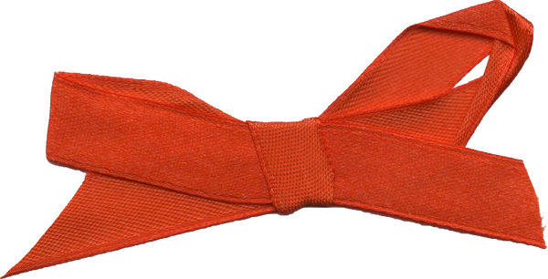 Scrapbook Cutout Red Ribbon Bow